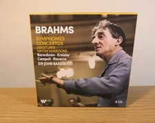 Brahms Symphonies Concertos Sir John Barbirolli 6 CD Warner Classics *LIKE NEW*