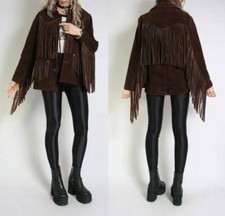 Womens Vintage Brown Suede