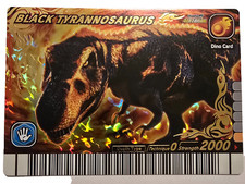 SEGA Dinosaur King Arcade Card - Anime Card - Black Tyrannosaurus - AN01-Dino
