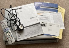 Panasonic DMR-EZ25EB DVD Recorder With Remote And User Manual/Set up Guide Works