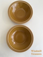 2 HORNSEA SAFFRON SOUP CEREAL BOWLS - GREAT CONDITION
