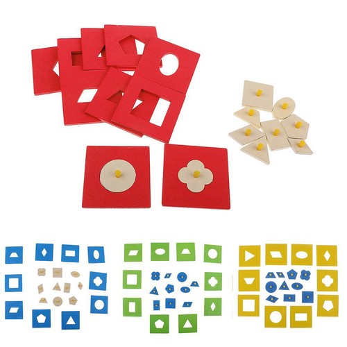 Wooden geometric figure peg - geometric,