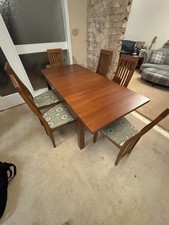 DFS Wooden Dining Table & 6