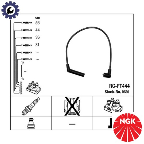 Ignition cable kit 0691 - kit,