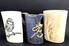 3 x British Studio Art Pottery 2 x vase and jug