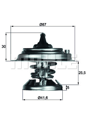 Mahle 85d thermostat - tx, 29