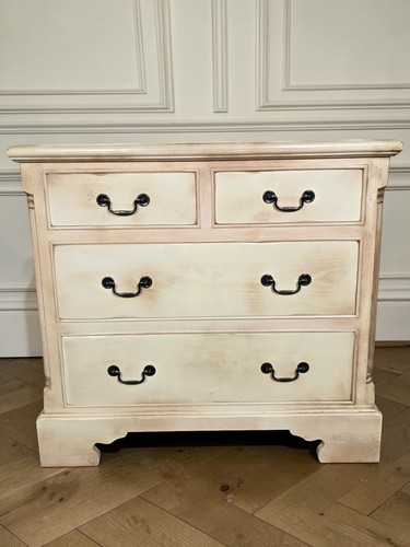 Antique style pine chest - an, of