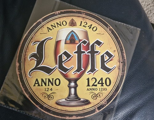 Vintage worn look leffe - look, beer