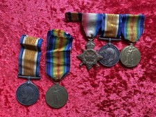 WW1 Family Medal Group G & J Carpenter Royal Warwickshire Regiment, Royal Berks