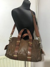 Fossil leather womens crossbody & messenger brown handbag bags MEDIUM  - BA