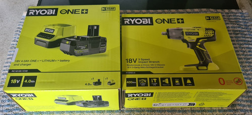 Ryobi one 18v impact - 18v, wrench