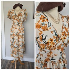 Vintage 1940s Style Orange