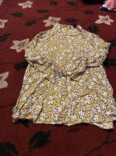 Ladies  Mustard Floral Shirt