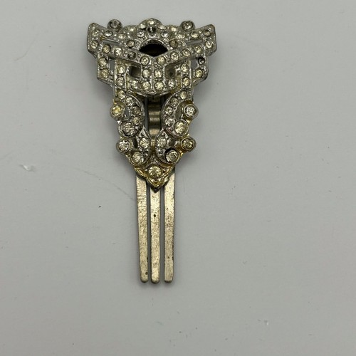 Vintage hair clip - clip, white