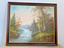 R danford Scenery Oil Painting Canvas Framed Signed landscape countryside