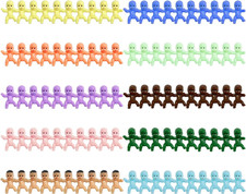 Pack of 100 1" Mini Plastic Baby Dolls, Small Plastic Baby Decorations, Mini Fo