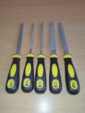 Metal File Set of 5pcs 6" High Carbon Steel Cut Hand Rasp with Plastic Handle