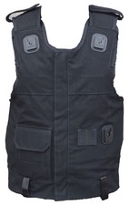 Stab Vest Overt Black Body Armour Bullet Proof & Stab Vest AA01A
