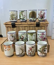 Flowers and Birds Tea Cups