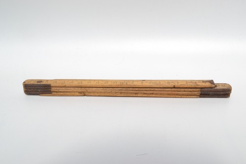 Vintage folding wooden ruler