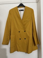 Zara Mustard Blazer With Black