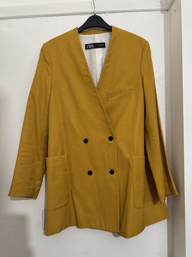 Zara mustard blazer - zara, with