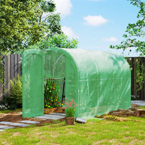Polytunnel greenhouse with - greenhouse,