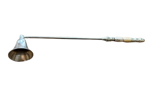 Silver plated snuffer with - snuffer,