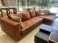 5 Seater Sofa Which Has Chaise Very Comfortable ,Burnt Orange Colour.