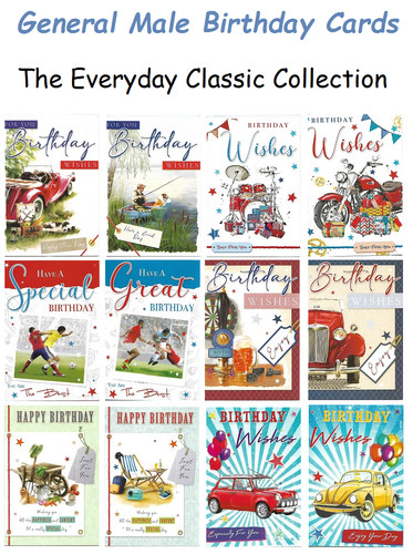 General male birthday cards - general,