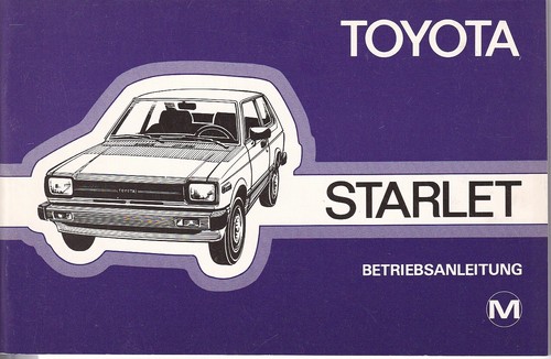 Toyota starlet owners manual - toyota,