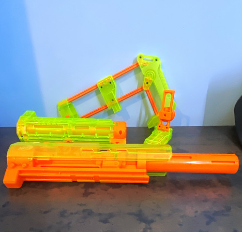Toy gun parts green - toy, &