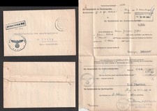 1943 Germany Celle Official Wrapper Cover. Nazi, Swastika