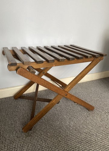 Antique wooden folding - folding, luggage
