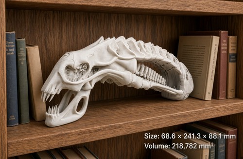 Alien xenomorph skull model - skull,