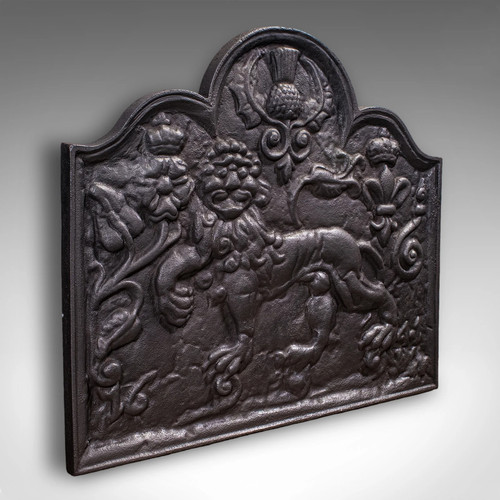 Antique relief fire back - antique,