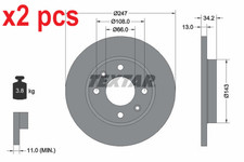 X2 PCS 92092803 BRAKE DISC