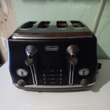 De'Longhi CTOV4003.AZ Icona Vintage 4-Slice Toaster - Blue