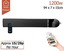KIASA-1200W/600W Smart Wi-Fi Infrared Heater Bar With Weekly Timer-Graded