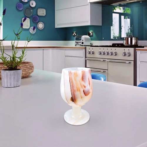 Handcrafted onyx goblet - goblet, –