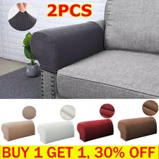 2PCS Removable Arm Stretch Sofa Couch Chair Protector Armchair Covers Armrest-