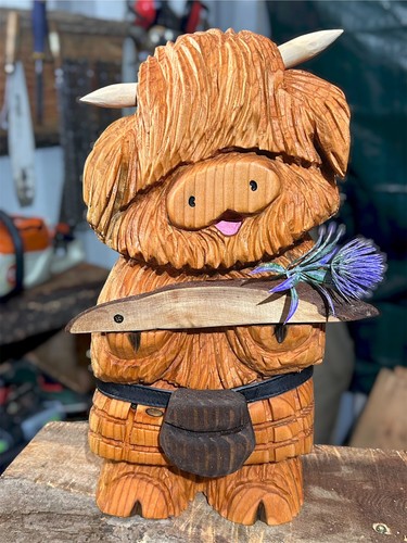 Chainsaw carving wooden - carving-,