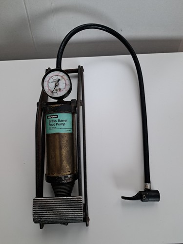 Vintage halfords brass barrel