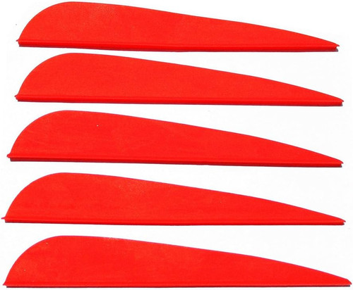 4in plastic feather fletching - plastic,
