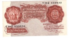 Beale Ten Shilling Banknote