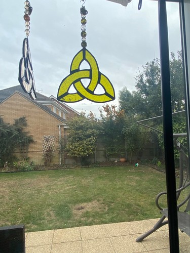Olive green stained glass