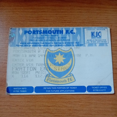 Ticket 1997 1998 4 - 1997/1998, 13/4/1998