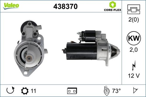 Starter valeo 438370 for - valeo,