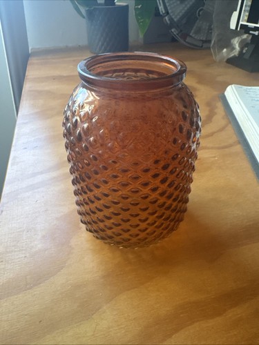 Burnt orange vase - orange,