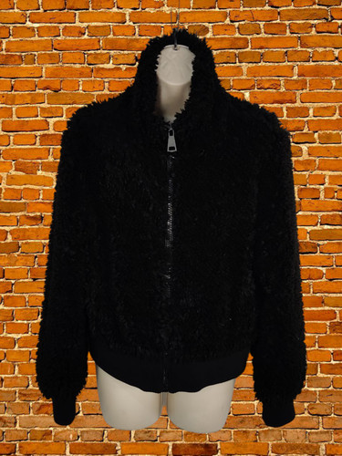 Zara black teddy - zara, coat